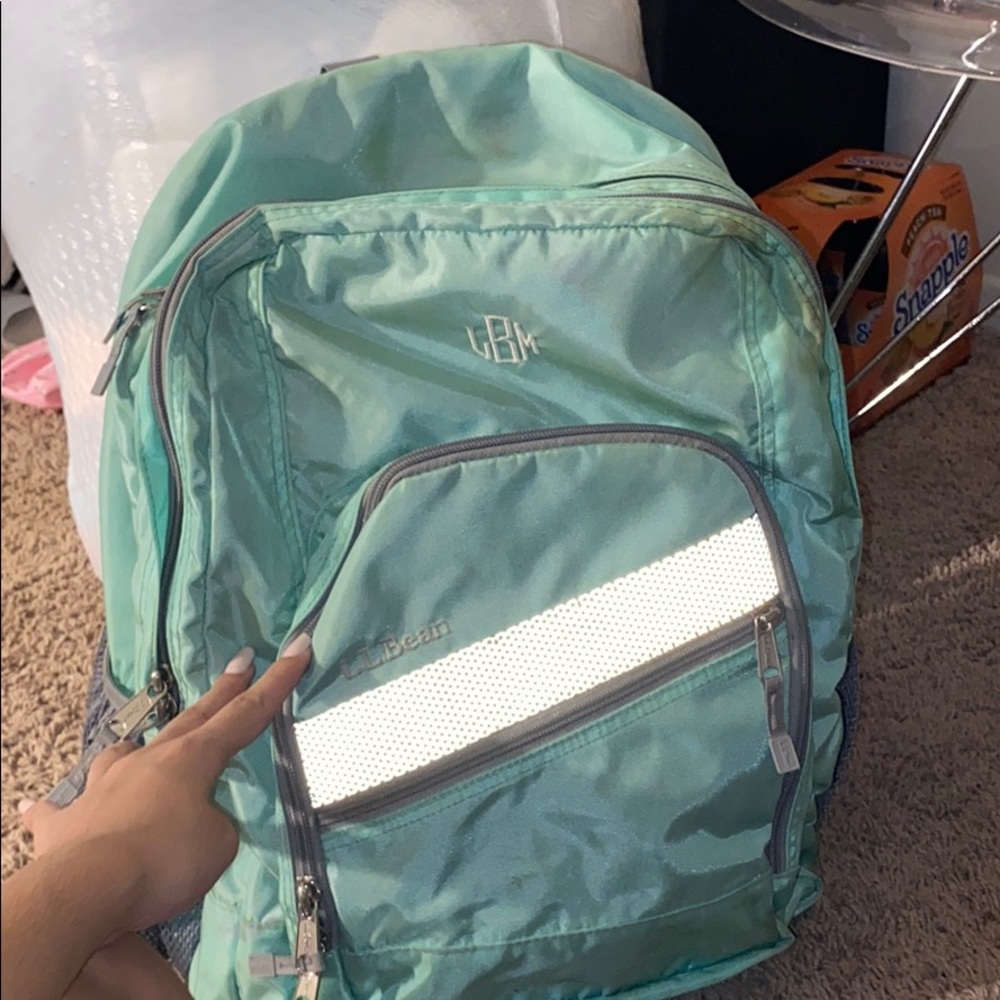Mint color L.L Bean Deluxe Book Bag
